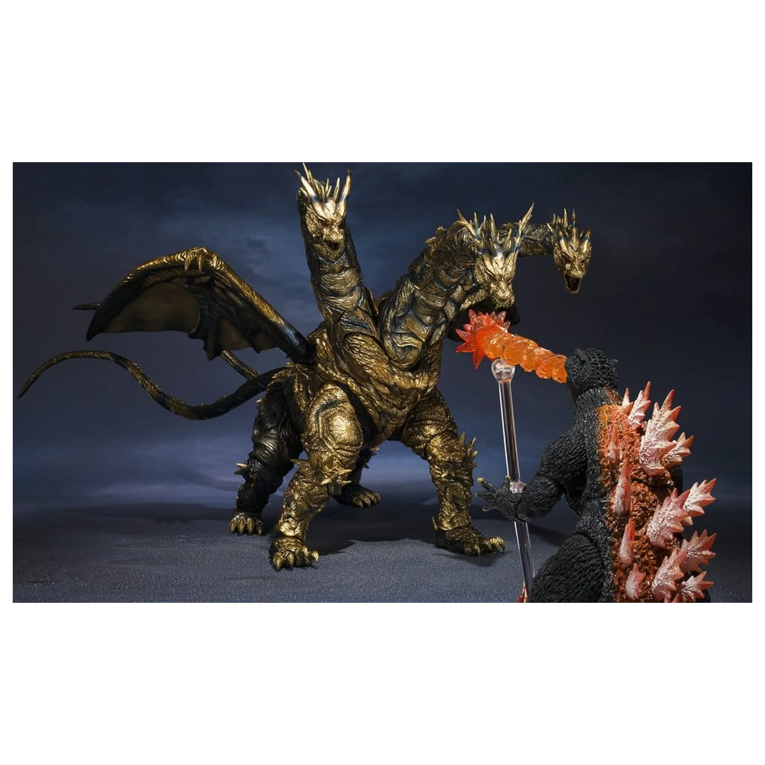 Figurina de actiune Godzilla S.H.MonsterArts Kaizer Ghidorah 25 cm poza produsului