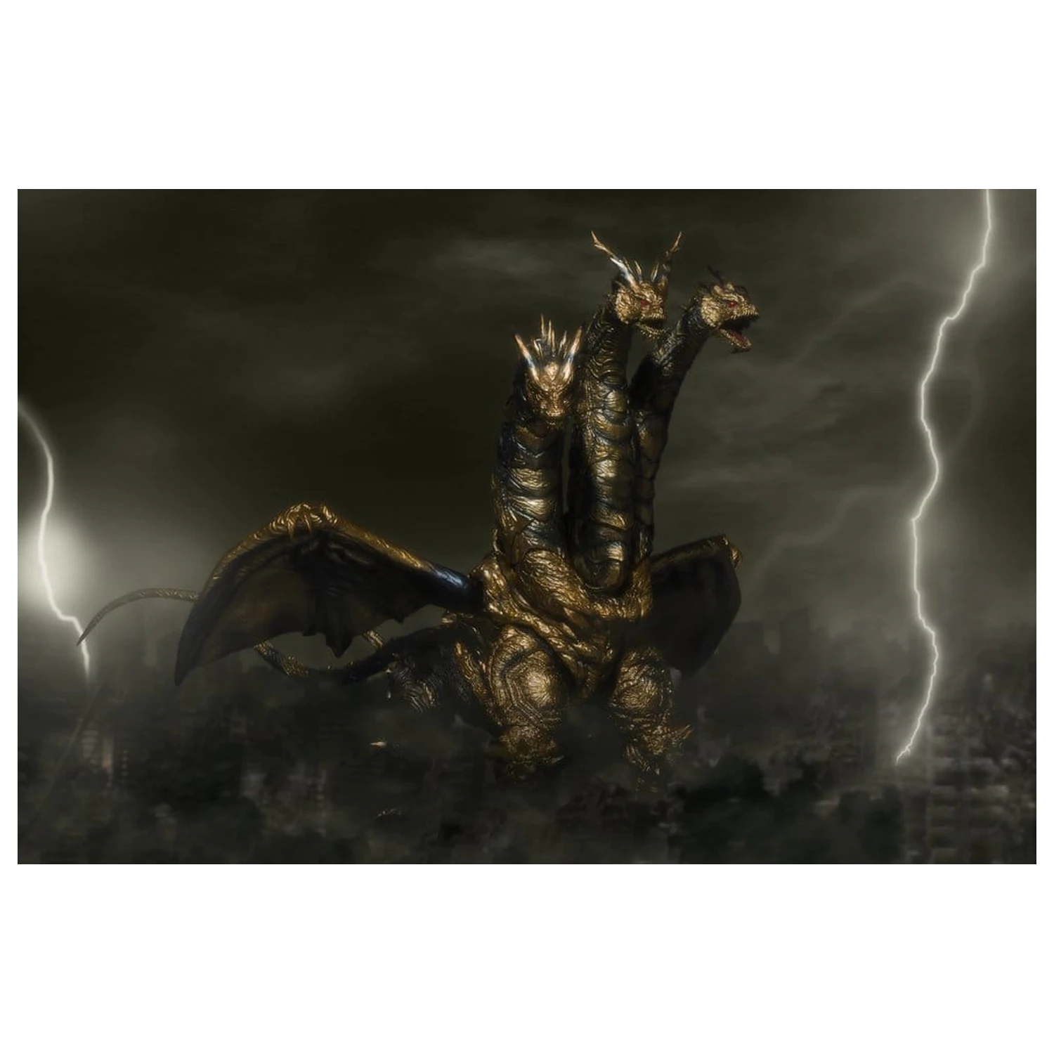 Figurina de actiune Godzilla S.H.MonsterArts Kaizer Ghidorah 25 cm poza produsului