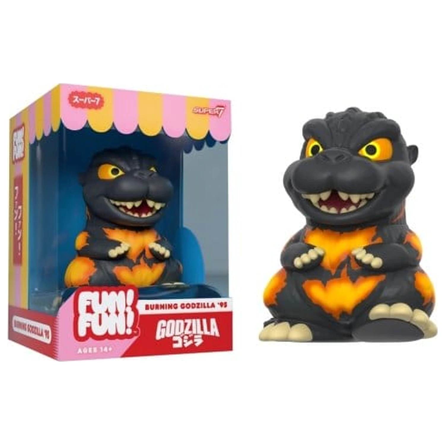Godzilla Toho Fun! Fun! Figurina Mini Valul 02 Burning Godzilla poza produsului