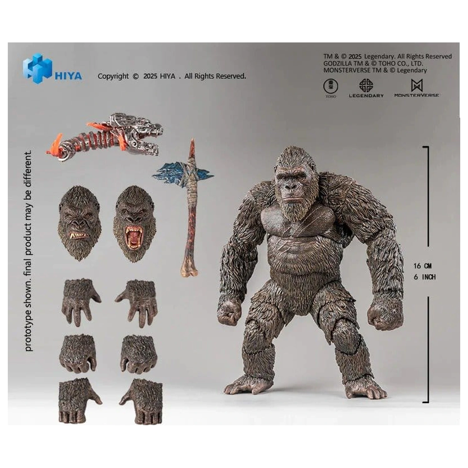 Godzilla vs. Kong Exquisite Basic Series figurina de actiune Kong 2.0 16 cm poza produsului