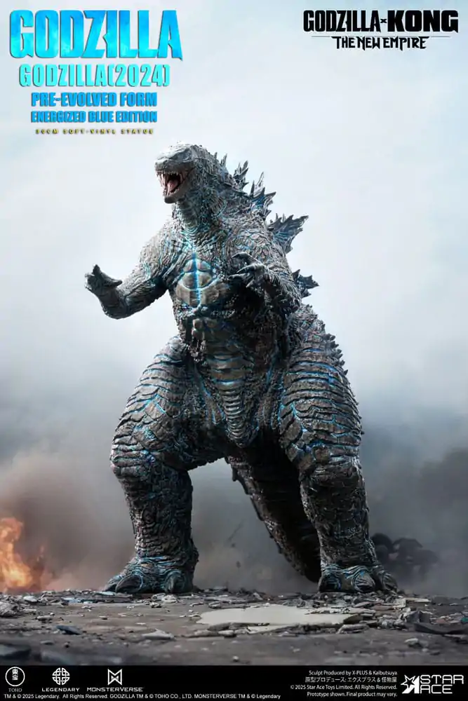 Godzilla vs. Kong: The New Empire Statuie din vinil moale Godzilla (2024) Evolved Blue Edition 28 cm poza produsului