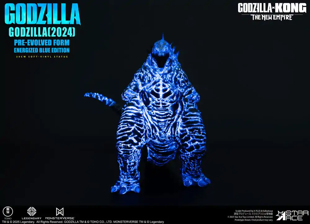 Godzilla vs. Kong: The New Empire Statuie din vinil moale Godzilla (2024) Evolved Blue Edition 28 cm poza produsului