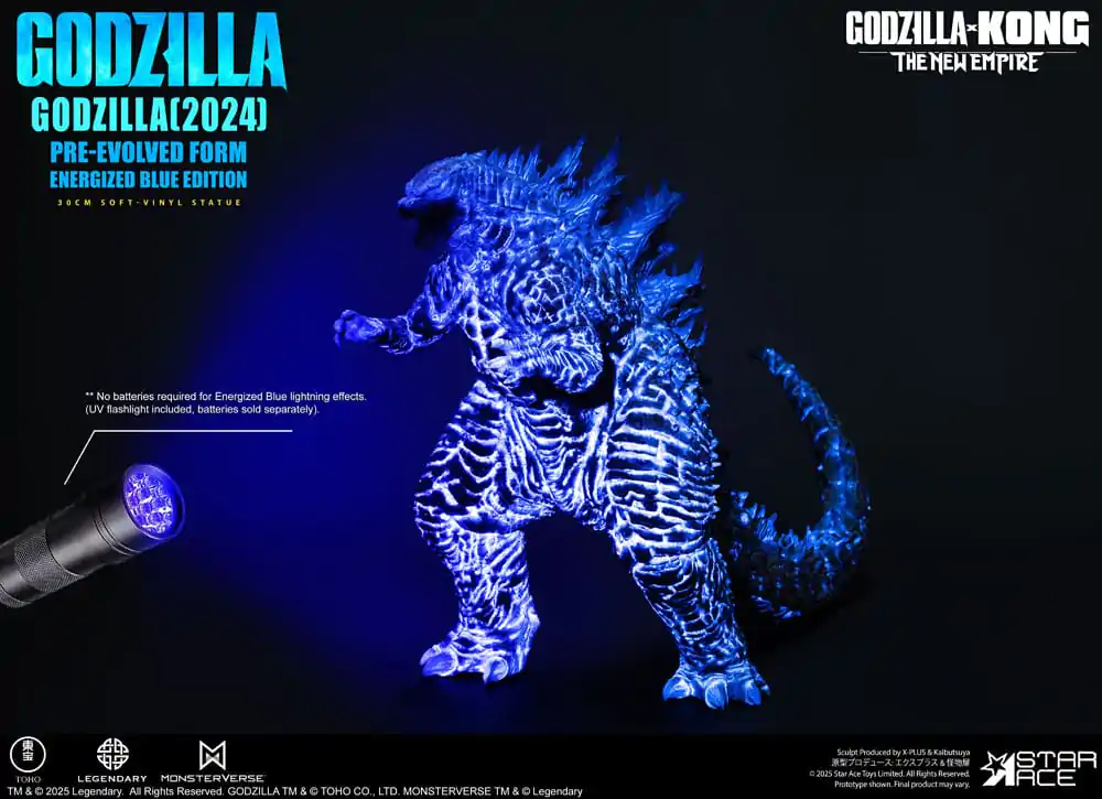 Godzilla vs. Kong: The New Empire Statuie din vinil moale Godzilla (2024) Evolved Blue Edition 28 cm poza produsului