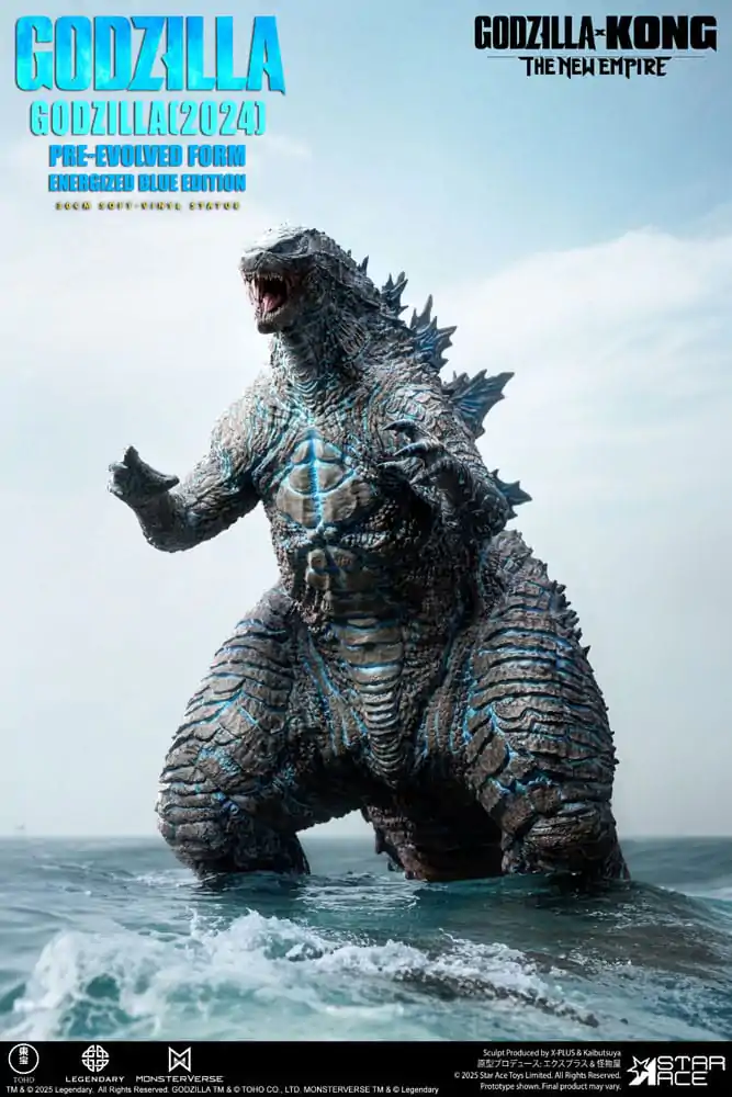 Godzilla vs. Kong: The New Empire Statuie din vinil moale Godzilla (2024) Evolved Blue Edition 28 cm poza produsului