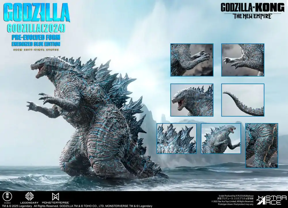 Godzilla vs. Kong: The New Empire Statuie din vinil moale Godzilla (2024) Evolved Blue Edition 28 cm poza produsului