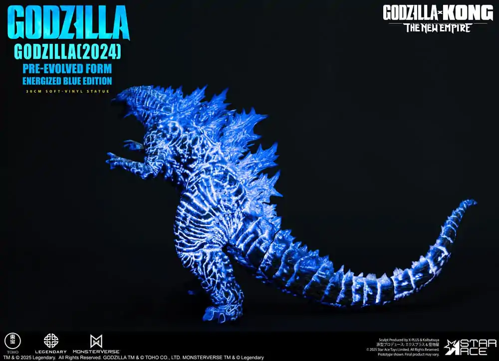 Godzilla vs. Kong: The New Empire Statuie din vinil moale Godzilla (2024) Evolved Blue Edition 28 cm poza produsului