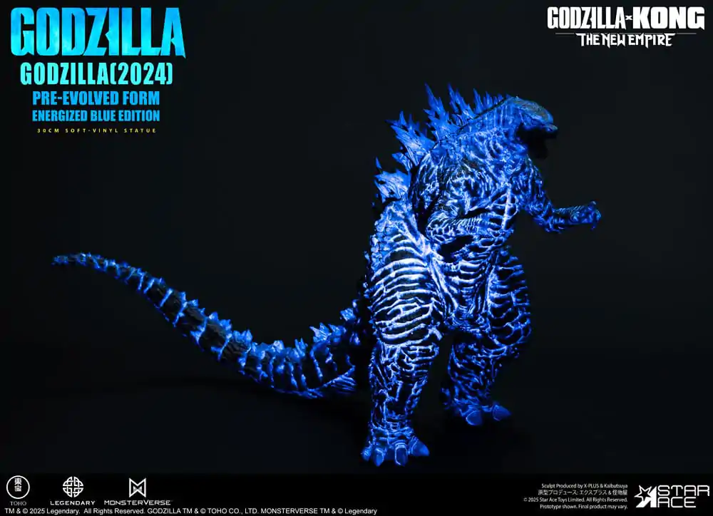 Godzilla vs. Kong: The New Empire Statuie din vinil moale Godzilla (2024) Evolved Blue Edition 28 cm poza produsului