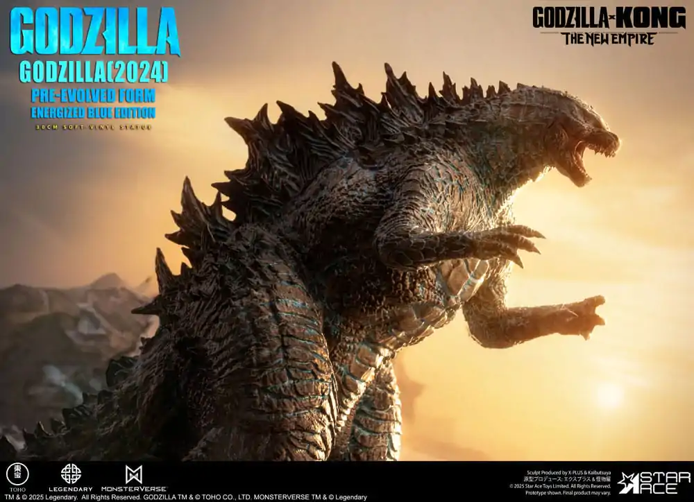Godzilla vs. Kong: The New Empire Statuie din vinil moale Godzilla (2024) Evolved Blue Edition 28 cm poza produsului