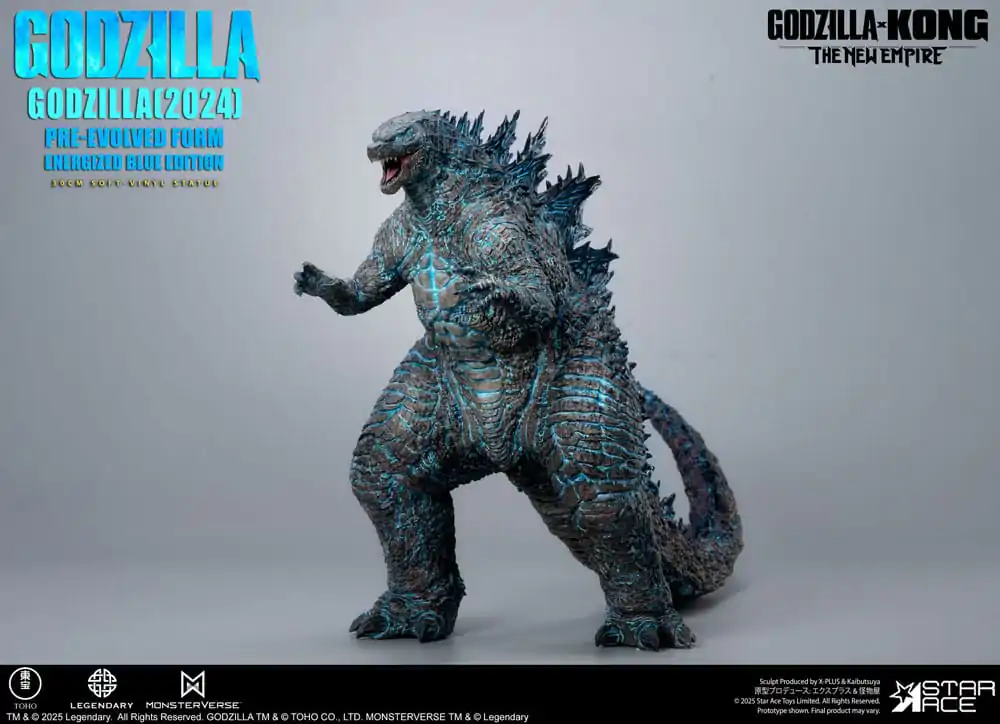 Godzilla vs. Kong: The New Empire Statuie din vinil moale Godzilla (2024) Evolved Blue Edition 28 cm poza produsului
