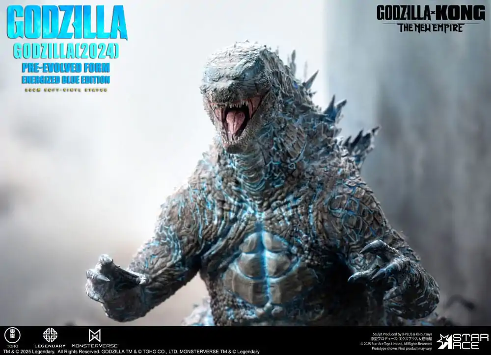 Godzilla vs. Kong: The New Empire Statuie din vinil moale Godzilla (2024) Evolved Blue Edition 28 cm poza produsului