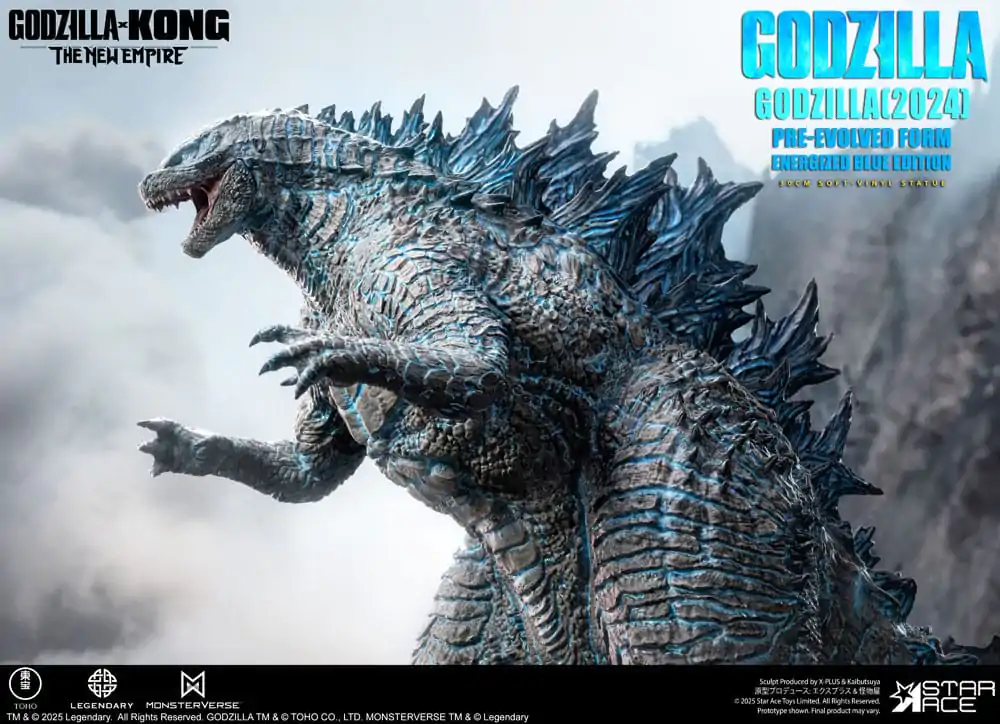 Godzilla vs. Kong: The New Empire Statuie din vinil moale Godzilla (2024) Evolved Blue Edition 28 cm poza produsului