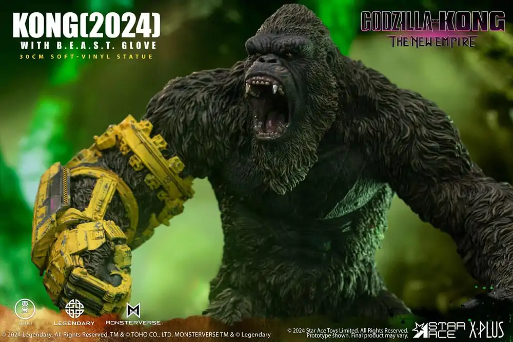 Godzilla vs. Kong: The New Empire Statuie Soft Vinyl Kong cu B.E.A.S.T. Glove 30 cm poza produsului