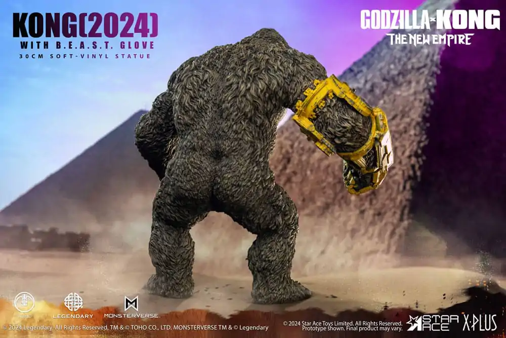 Godzilla vs. Kong: The New Empire Statuie Soft Vinyl Kong cu B.E.A.S.T. Glove 30 cm poza produsului
