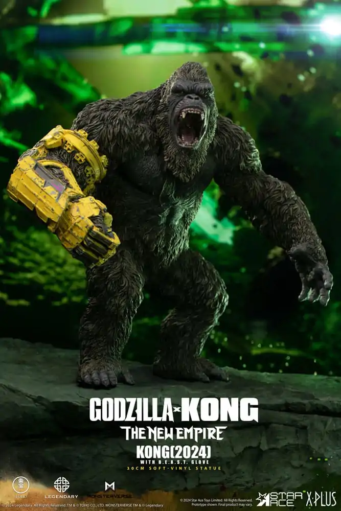 Godzilla vs. Kong: The New Empire Statuie Soft Vinyl Kong cu B.E.A.S.T. Glove 30 cm poza produsului