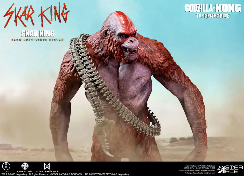 Godzilla vs. Kong: The New Empire Statuie moale de vinil Skar King Unleash the Titan 30 cm poza produsului