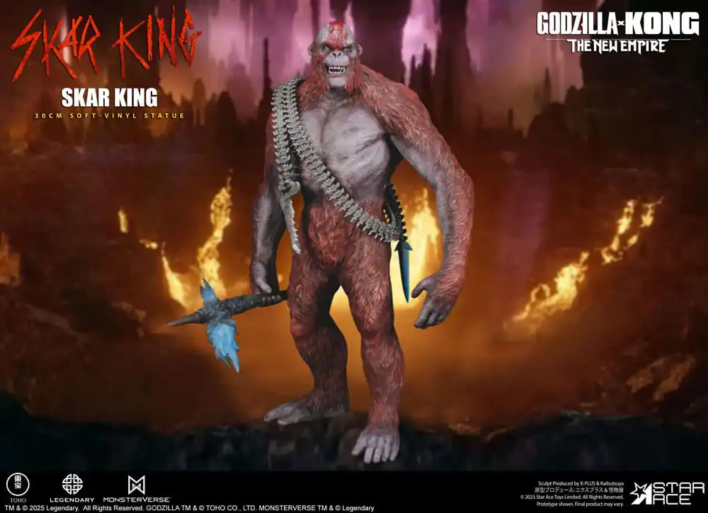 Godzilla vs. Kong: The New Empire Statuie moale de vinil Skar King Unleash the Titan 30 cm poza produsului