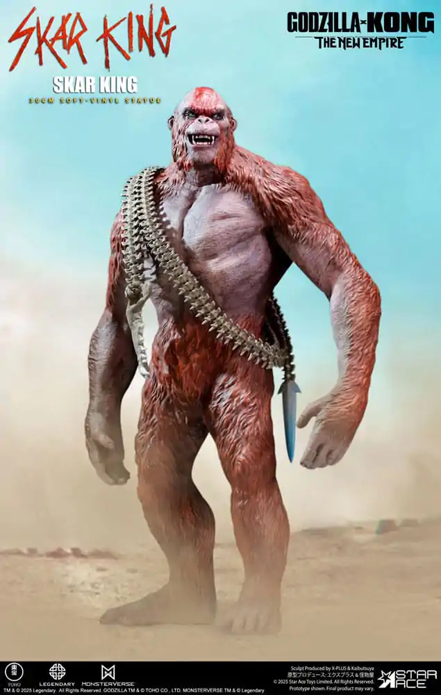 Godzilla vs. Kong: The New Empire Statuie moale de vinil Skar King Unleash the Titan 30 cm poza produsului