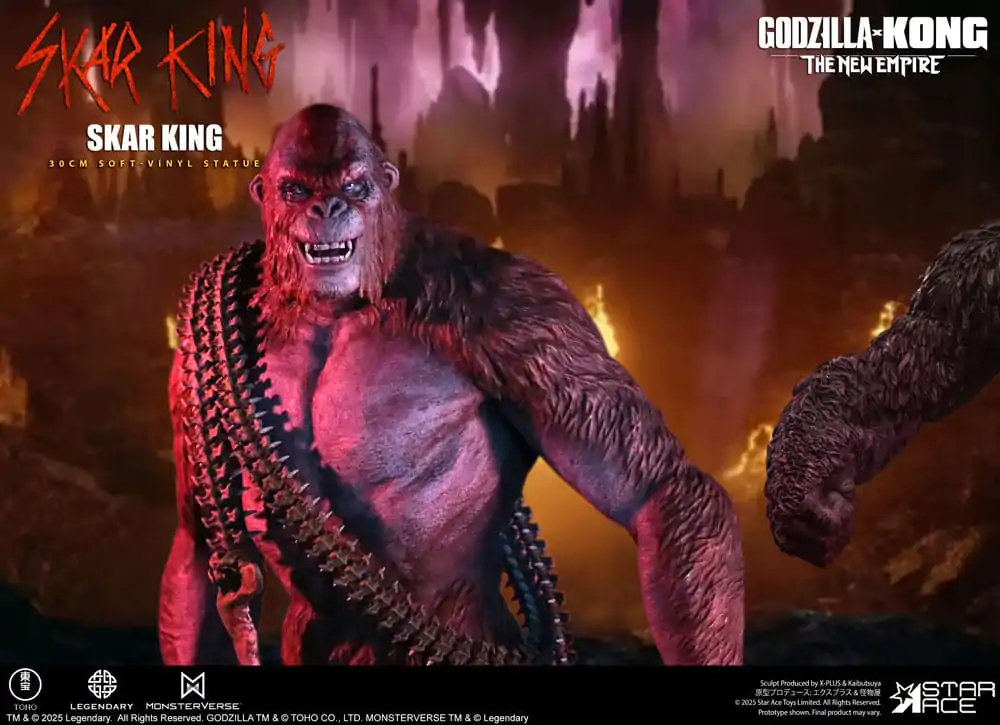 Godzilla vs. Kong: The New Empire Statuie moale de vinil Skar King Unleash the Titan 30 cm poza produsului