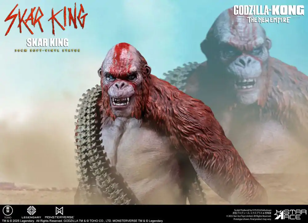Godzilla vs. Kong: The New Empire Statuie moale de vinil Skar King Unleash the Titan 30 cm poza produsului