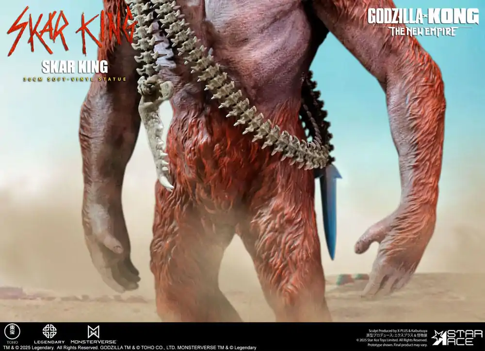 Godzilla vs. Kong: The New Empire Statuie moale de vinil Skar King Unleash the Titan 30 cm poza produsului