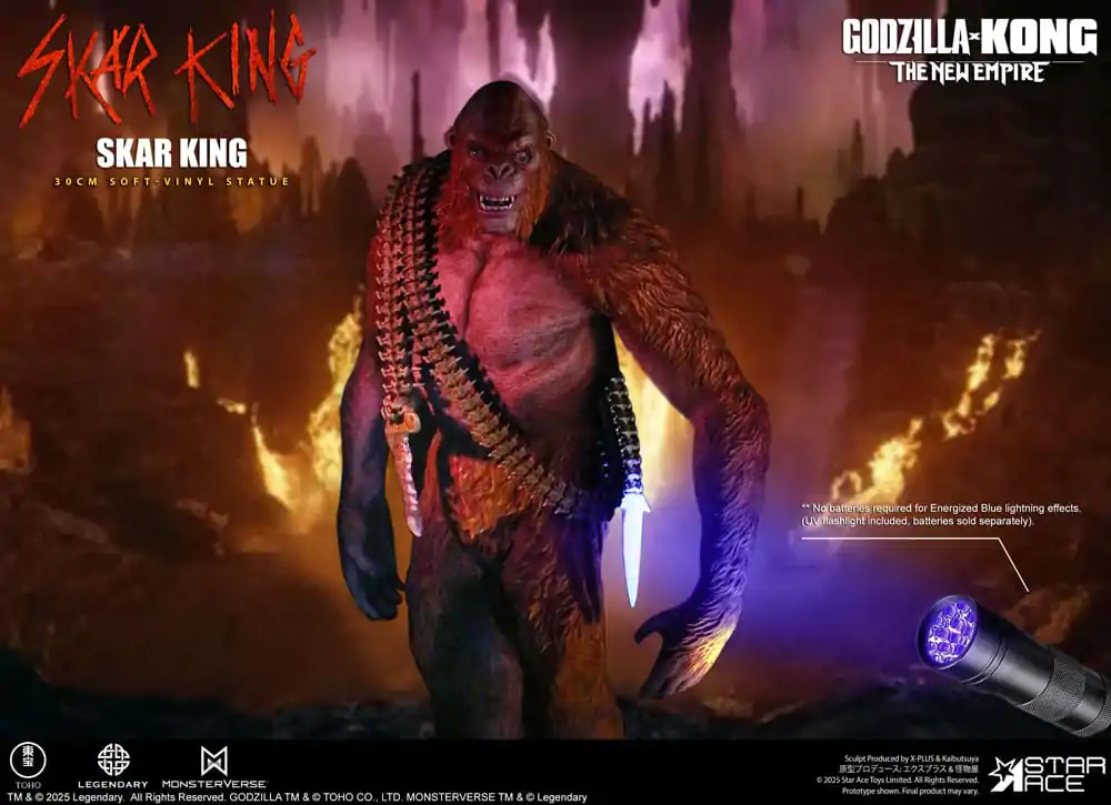 Godzilla vs. Kong: The New Empire Statuie moale de vinil Skar King Unleash the Titan 30 cm poza produsului