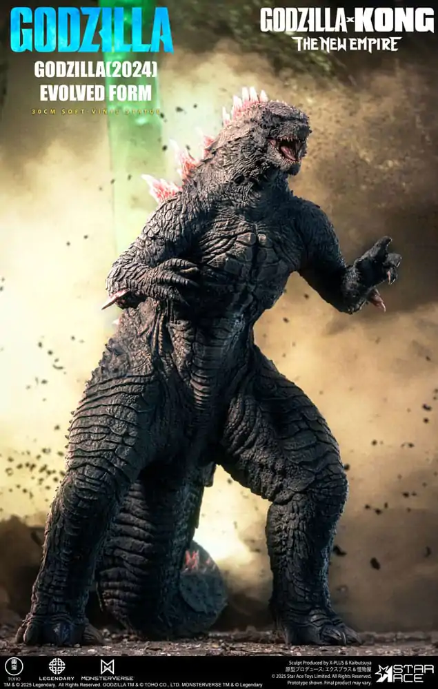 Godzilla vs. Kong: The New Empire Statuie din Vinil Moale Godzilla (2024) Evolved 30 cm poza produsului