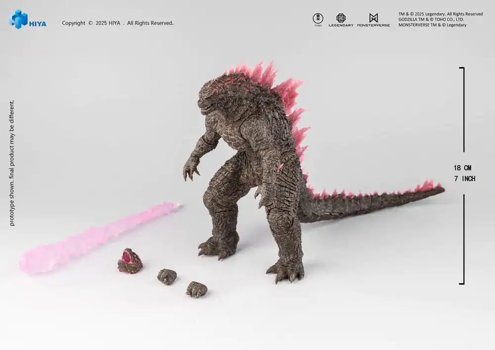 Godzilla x Kong The New Empire Exquisite Basic Figurina de actiune Heat Ray Godzilla Evolved Ver. 18 cm poza produsului
