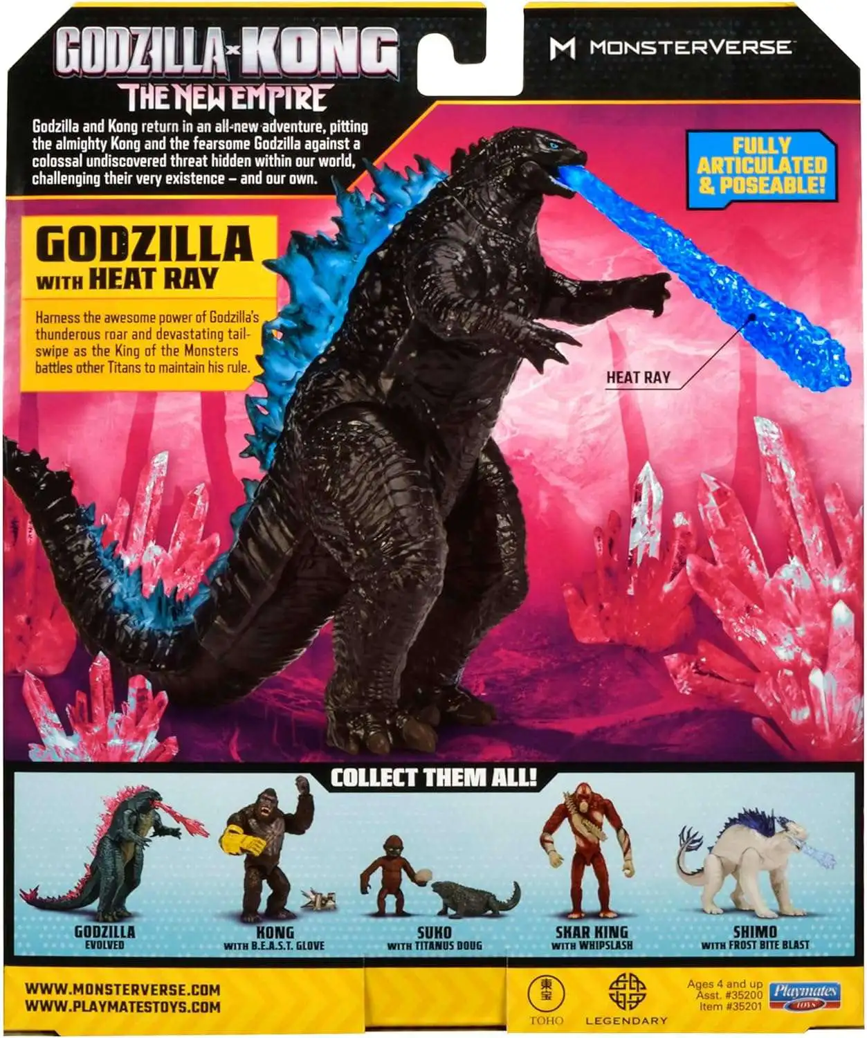 Godzilla x Kong: The New Empire - Figurina de Acțiune Godzilla Evoluat cu Rază Termică 15 cm poza produsului