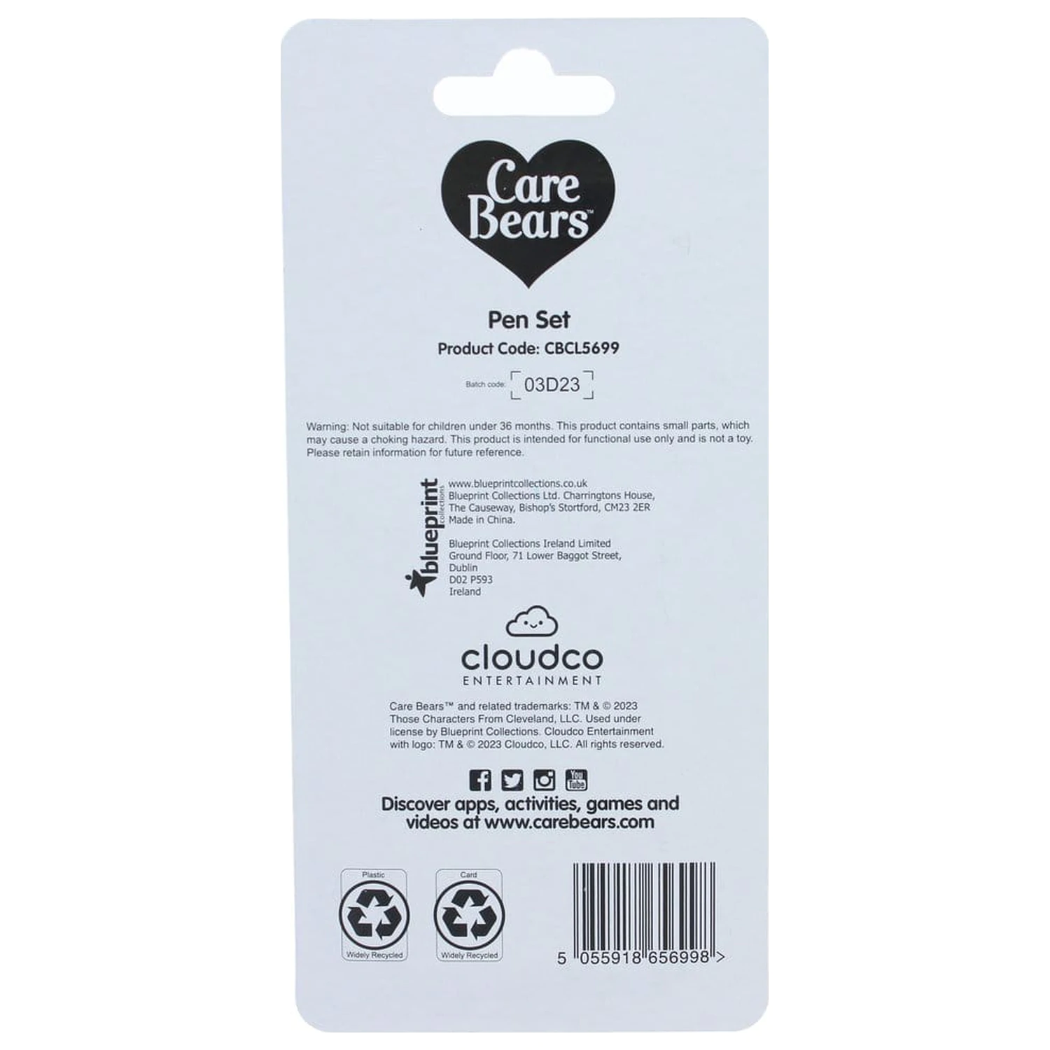 Care Bears set de pixuri de 2 bucăți poza produsului
