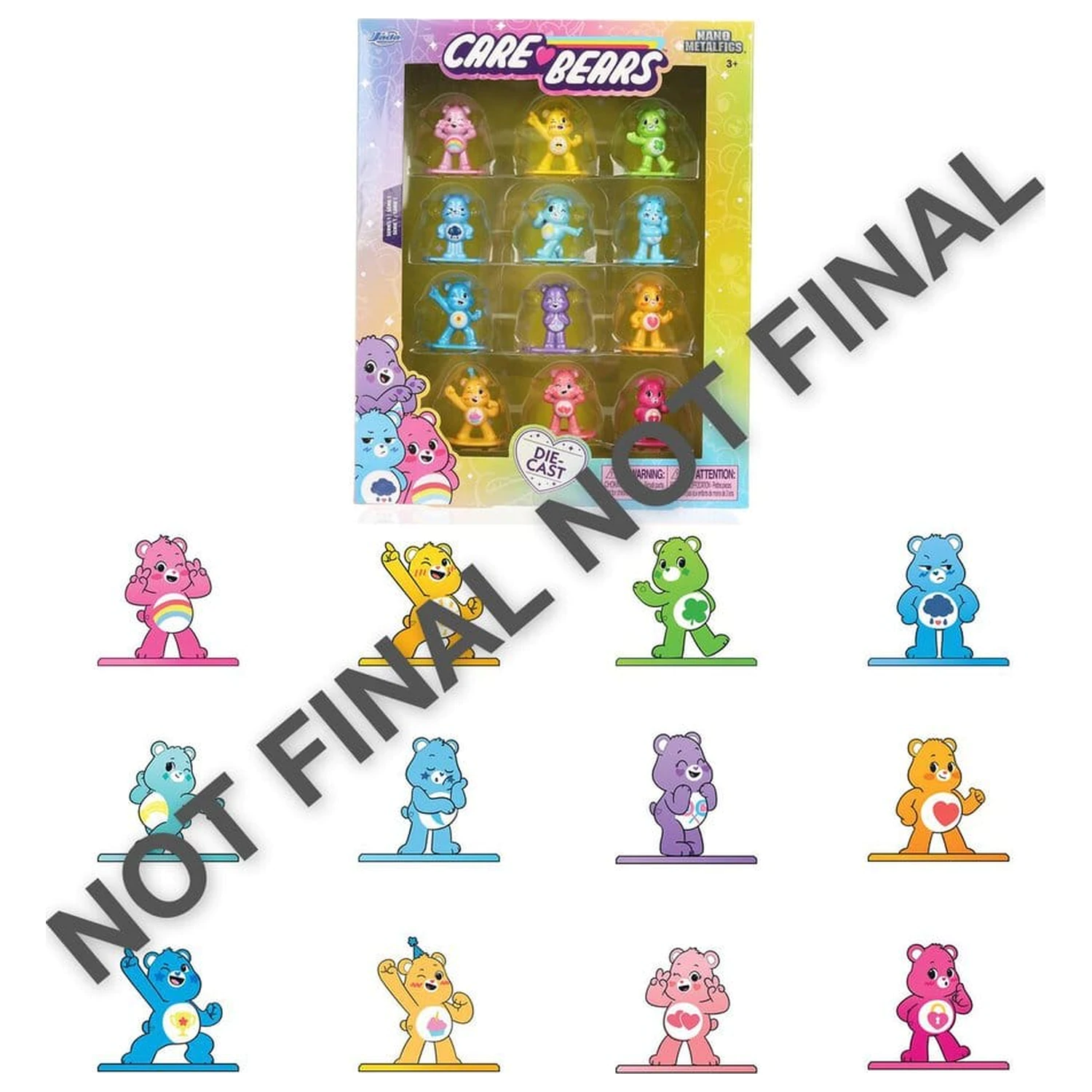Care Bears Nanofigs Pachet de 12 bucăți poza produsului