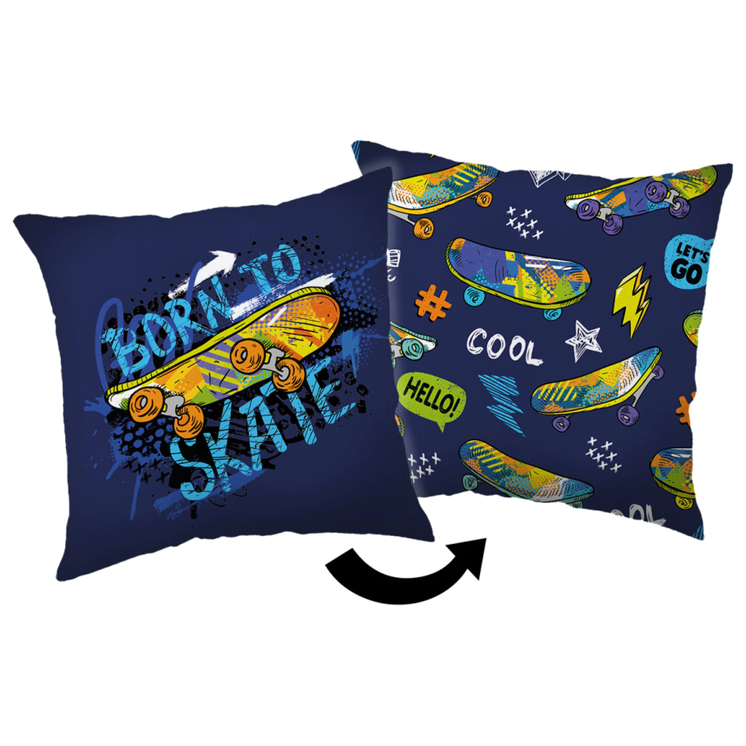 Skateboard Cool Cushion, Perna Decorativa poza produsului