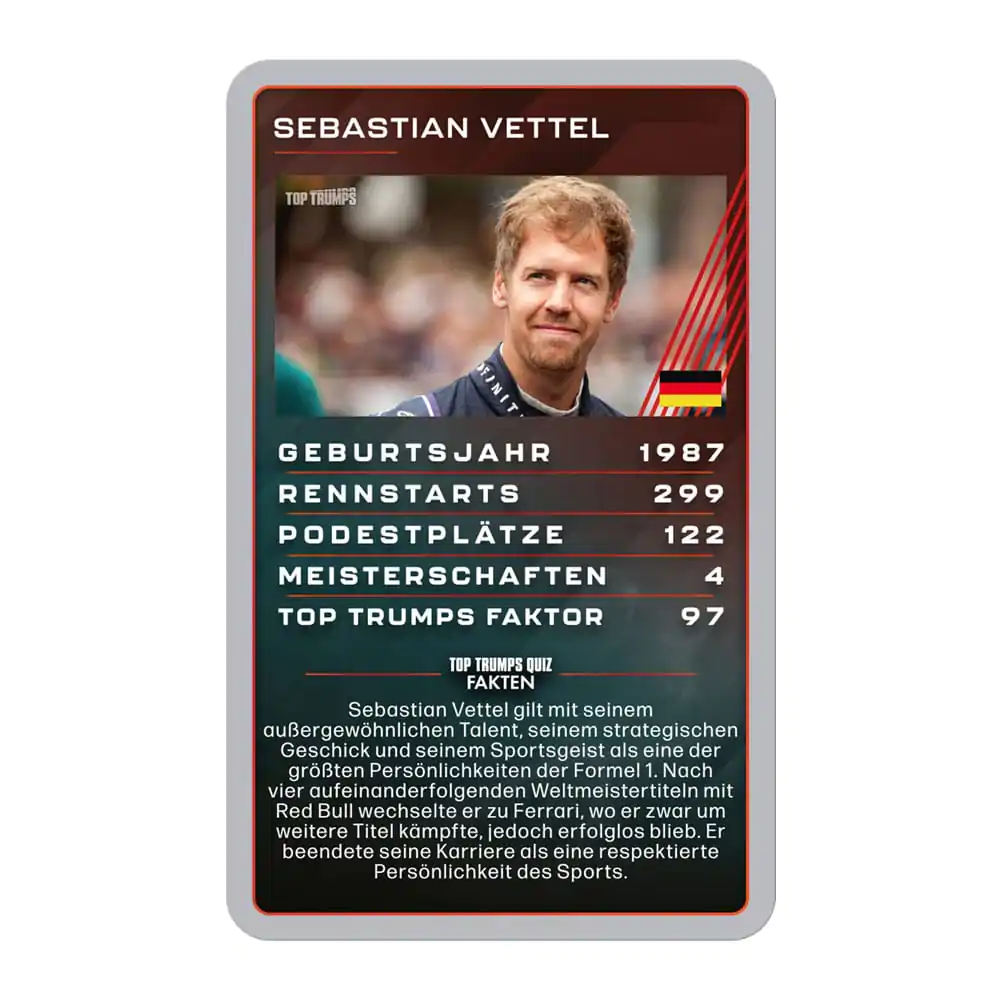 Grand Prix Helden Card Game Top Trumps Collectables Versiunea germană poza produsului