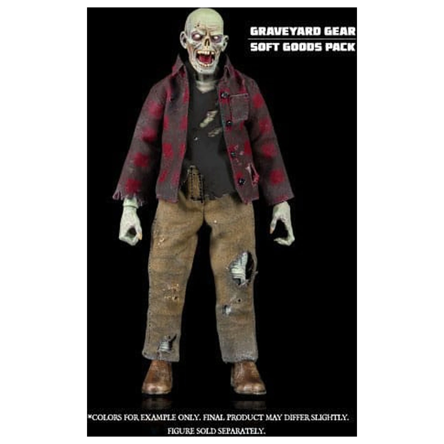 Graveyard Series Accesoriu Figurina de Actiune Worker Zombie Soft Goods Pack poza produsului