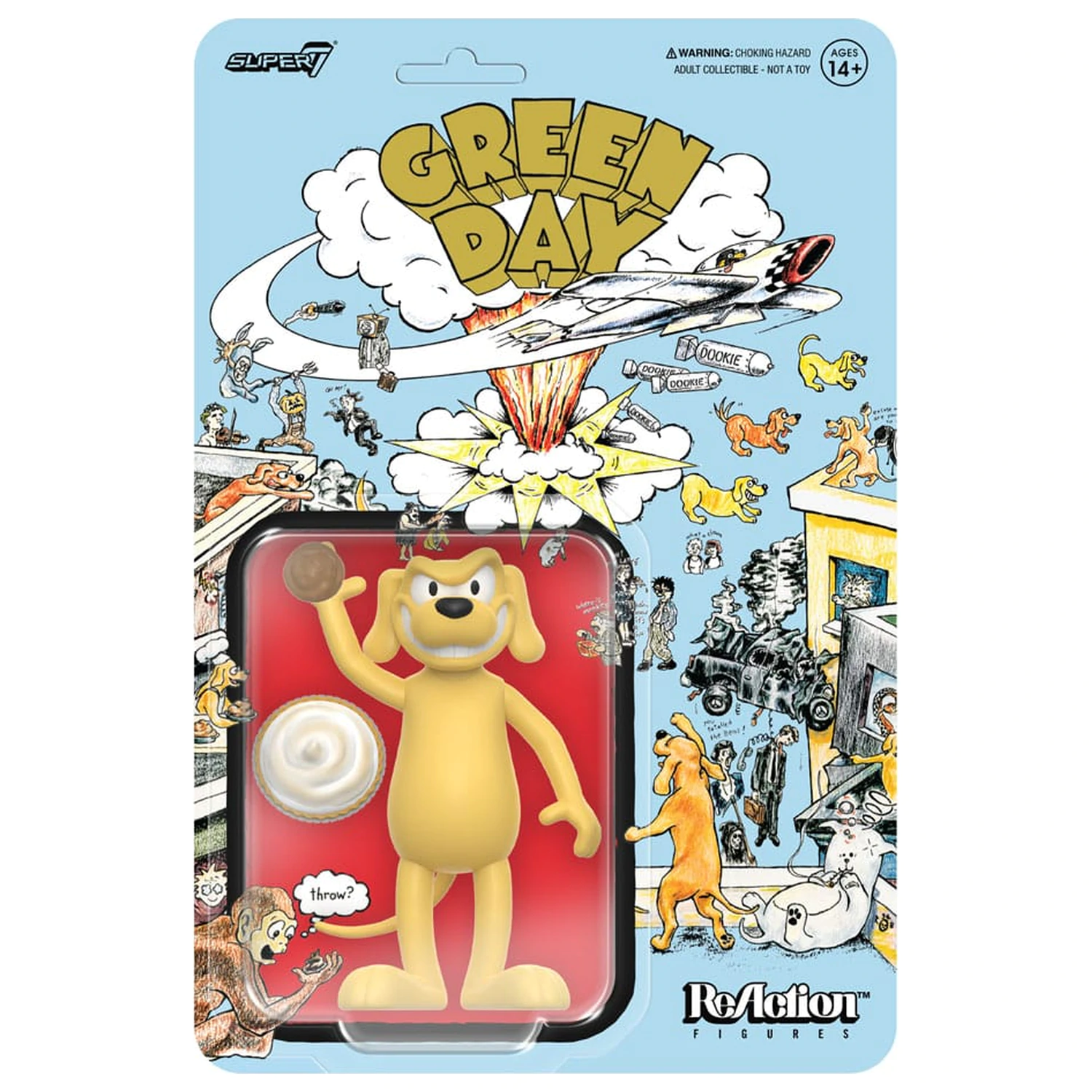 Green Day ReAction Action Figure Dookie Dog 9 cm poza produsului