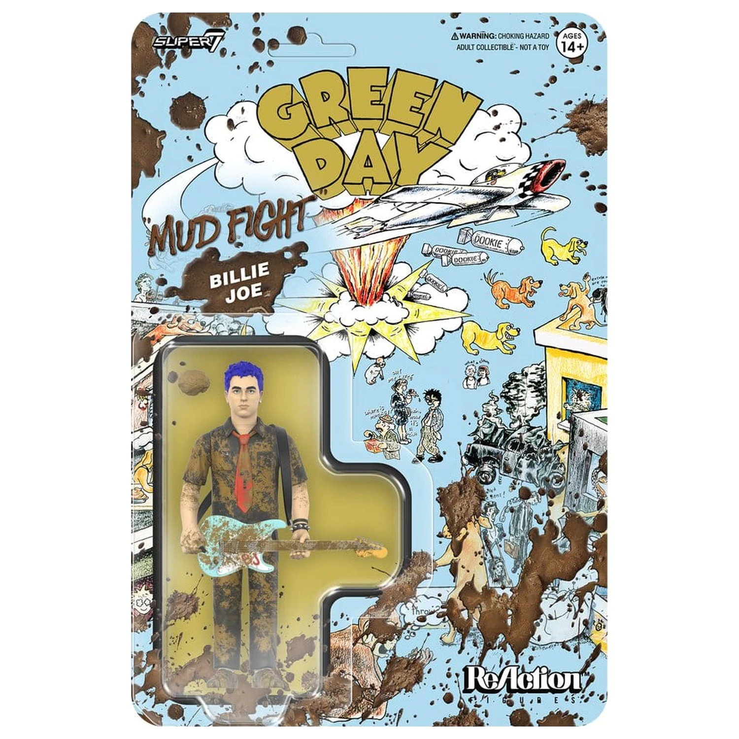 Green Day ReAction Action Figure Valul 01 Billie Joe Armstrong (Lupta cu noroi) poza produsului