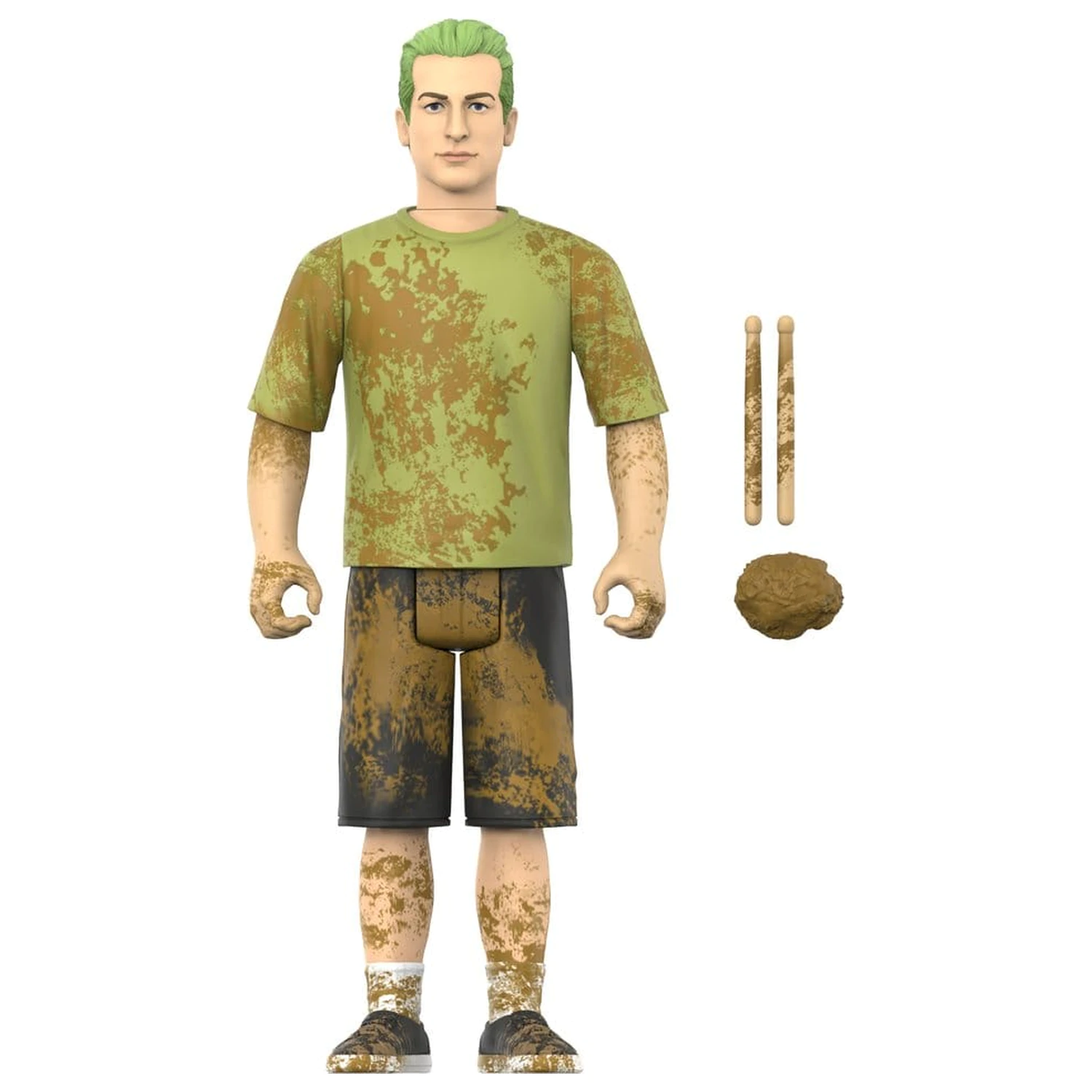 Green Day ReAction Action Figure Wave 01 Tré Cool (Mud Fight) poza produsului
