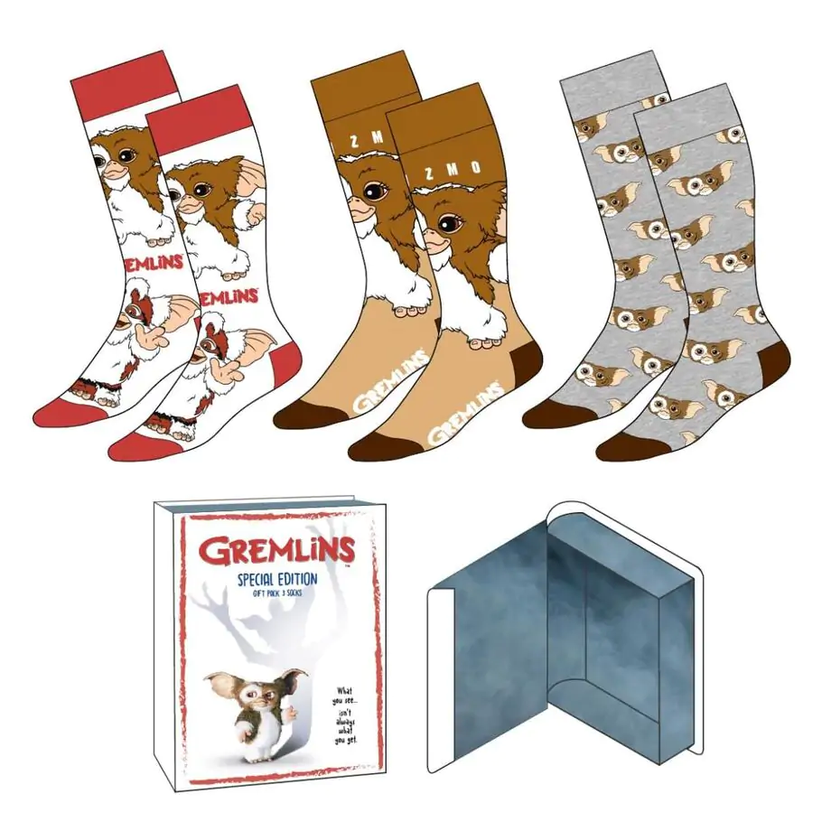 Gremlins pack 3 perechi șosete adult poza produsului