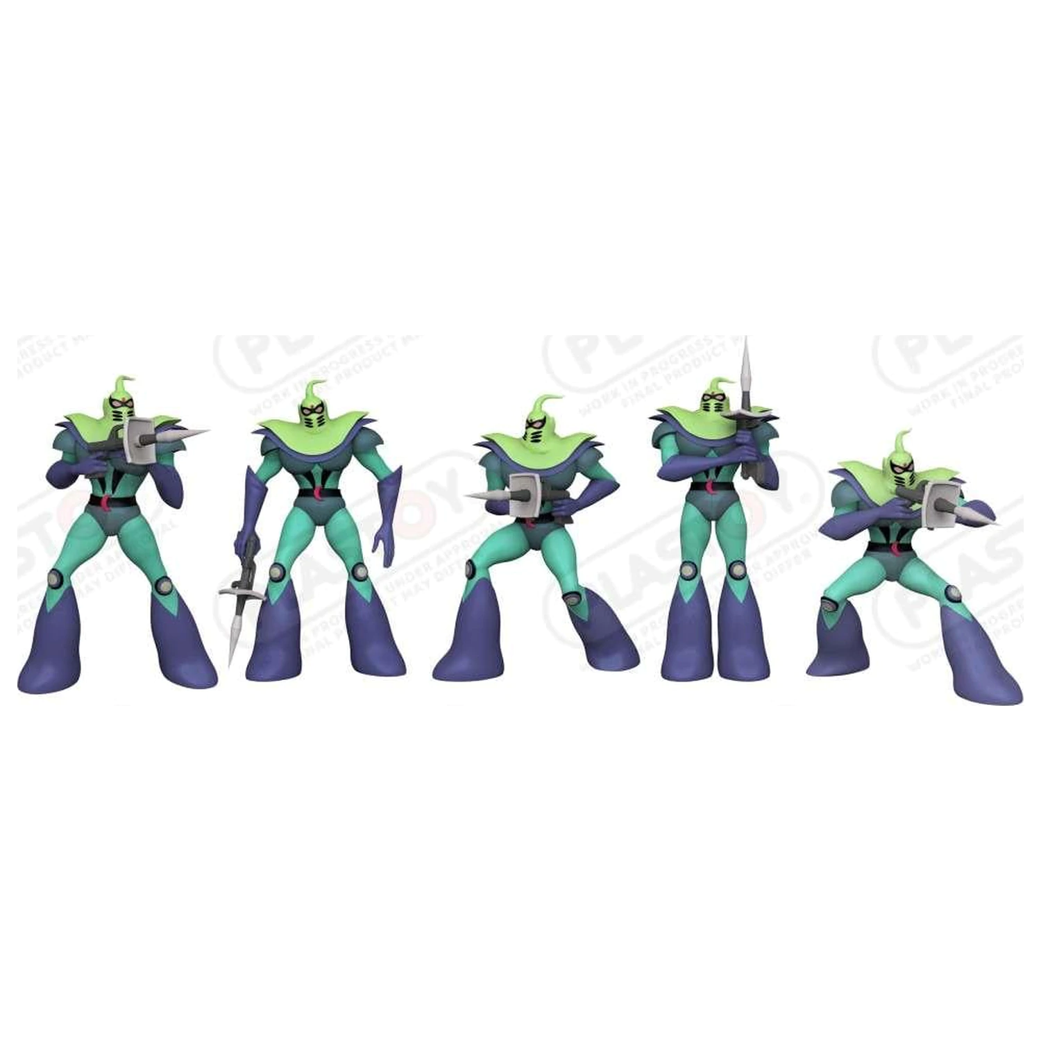 Grendizer Vegan Soldiers set de 5 figurine 7cm poza produsului