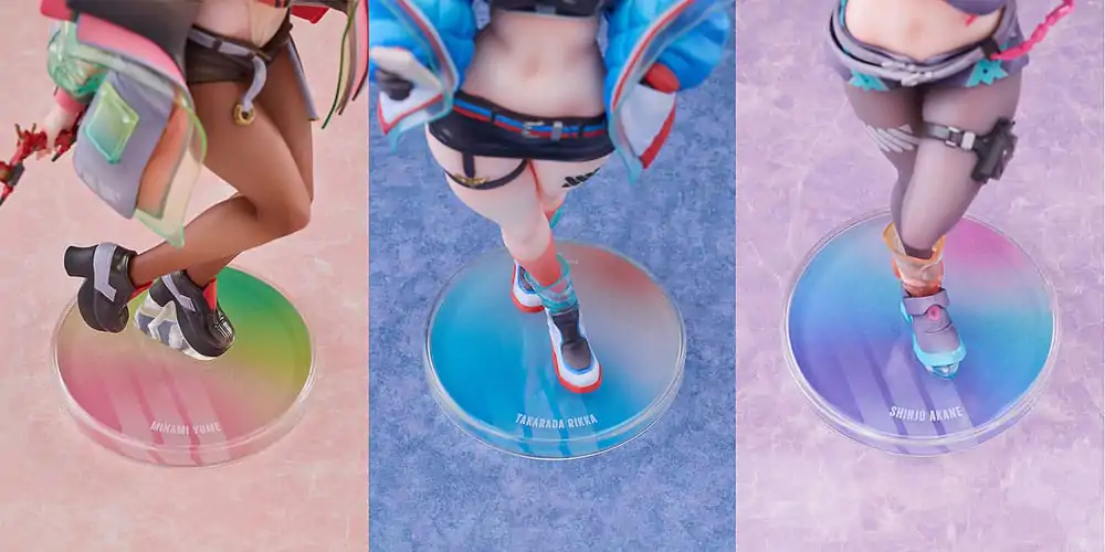 Set de 3 statui PVC Gridman Universe 1/7 Rikka Takarada, Akane Shinjo, Yume Minami: Dreamy Divas Ver. poza produsului