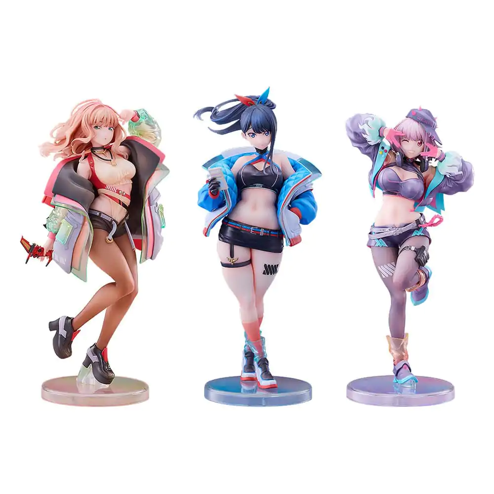 Set de 3 statui PVC Gridman Universe 1/7 Rikka Takarada, Akane Shinjo, Yume Minami: Dreamy Divas Ver. poza produsului