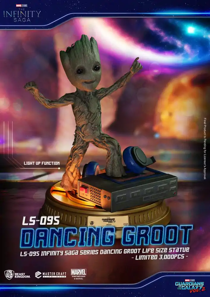 Guardians of the Galaxy 2 Statuie Mărime Naturală Dancing Groot 32 cm poza produsului