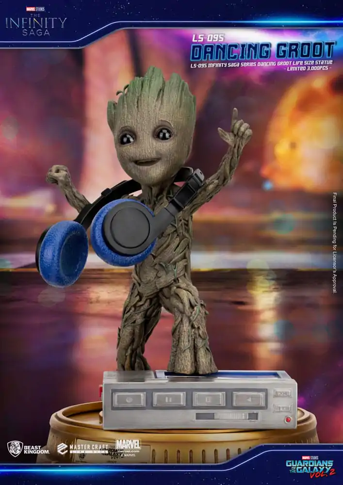 Guardians of the Galaxy 2 Statuie Mărime Naturală Dancing Groot 32 cm poza produsului