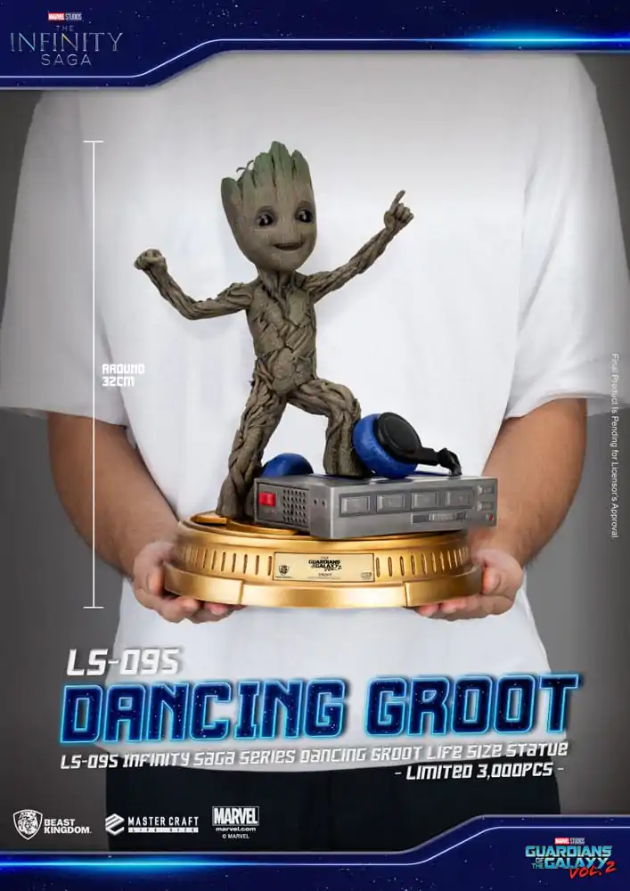 Guardians of the Galaxy 2 Statuie Mărime Naturală Dancing Groot 32 cm poza produsului