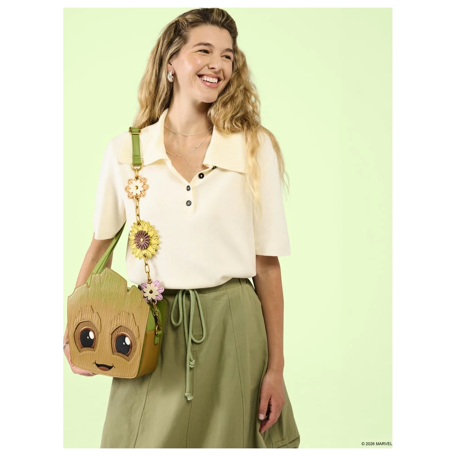 Geanta crossbody Guardians of the Galaxy by Loungefly Groot Floral poza produsului