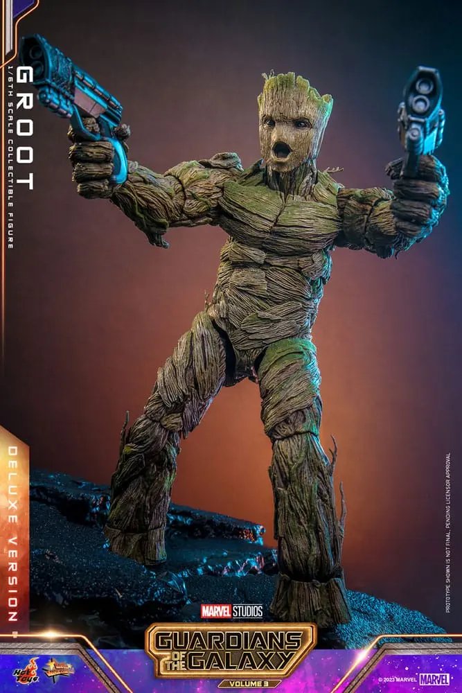 Figurină de acțiune de colecție Guardians of the Galaxy Vol. 3 Movie Masterpiece 1/6 Groot (Deluxe Version) 32 cm poza produsului