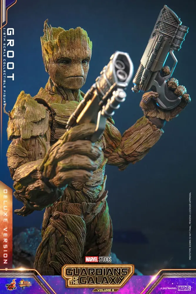 Figurină de acțiune de colecție Guardians of the Galaxy Vol. 3 Movie Masterpiece 1/6 Groot (Deluxe Version) 32 cm poza produsului