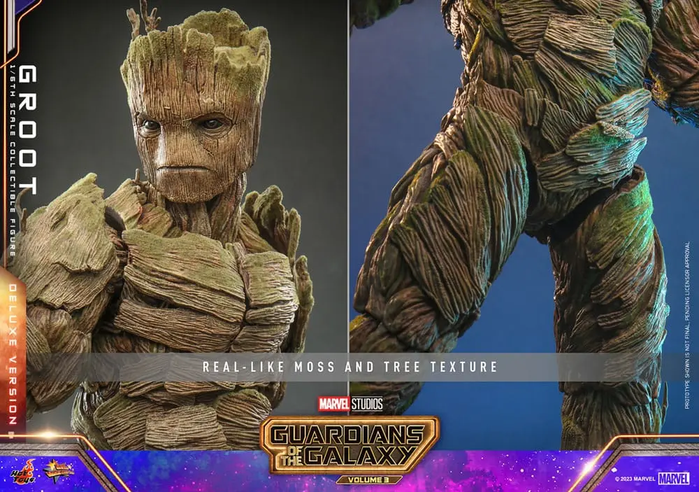 Figurină de acțiune de colecție Guardians of the Galaxy Vol. 3 Movie Masterpiece 1/6 Groot (Deluxe Version) 32 cm poza produsului