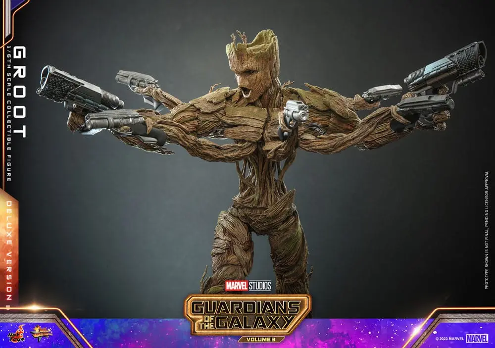 Figurină de acțiune de colecție Guardians of the Galaxy Vol. 3 Movie Masterpiece 1/6 Groot (Deluxe Version) 32 cm poza produsului