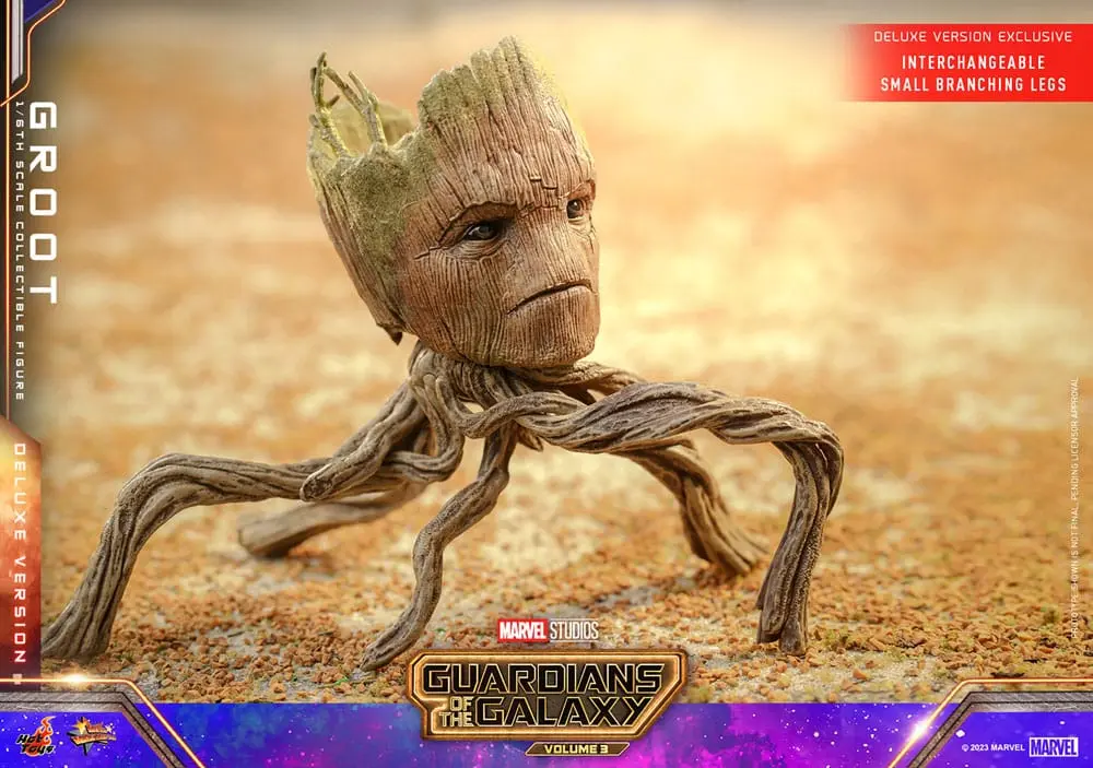 Figurină de acțiune de colecție Guardians of the Galaxy Vol. 3 Movie Masterpiece 1/6 Groot (Deluxe Version) 32 cm poza produsului