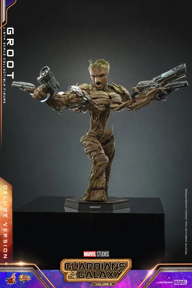 Figurină de acțiune de colecție Guardians of the Galaxy Vol. 3 Movie Masterpiece 1/6 Groot (Deluxe Version) 32 cm poza produsului